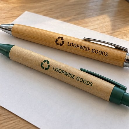 Custom Eco Bamboo and Recycled Pens